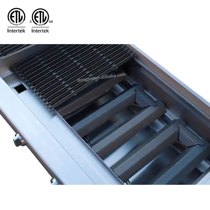 Professional Commercial Catering Equipment Stainless Steel Gas BBQ Griddle Charbroiler for Restaurant