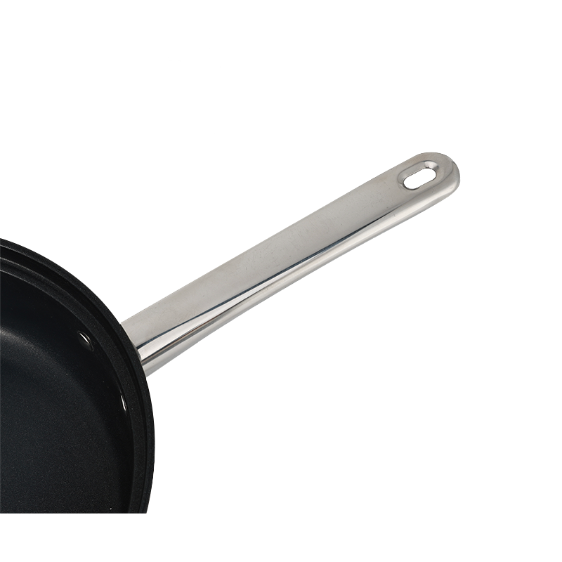 Eco-friendly Stainless Steel Flat Frying Pan Kitchen Cookware Stay Cool Handle Non-Toxic Nonstick Saute Pans for Egg