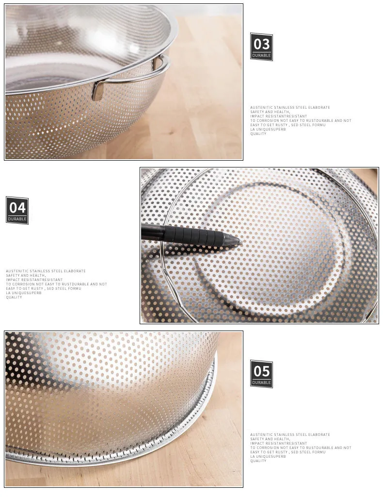 Mesh Colander Size