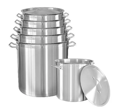05 Style Tall Body Cookware Stainless Steel Stock Pot with Compound Bottom