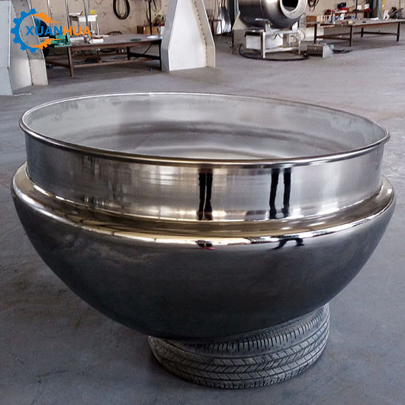 Electric Double Bottom Stainless Pan Insulation Jacket Boiler Steel Steam Jacketed Boiler