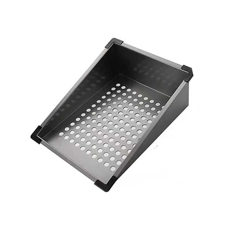 Stainless Steel Versatile Sink Colander and Washing Basin for Easy Food Prep