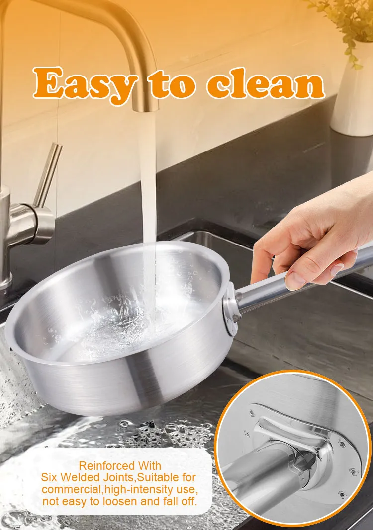 Stainless Steel Milk Pan Detail