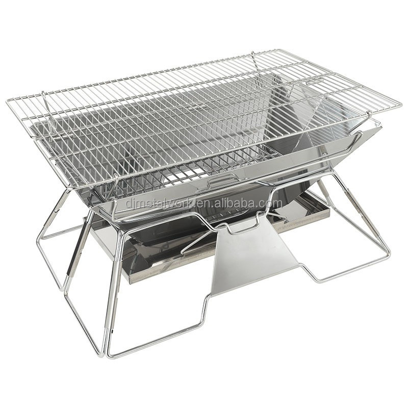Garden DIY Fire Pit Table Brazier with BBQ Grill