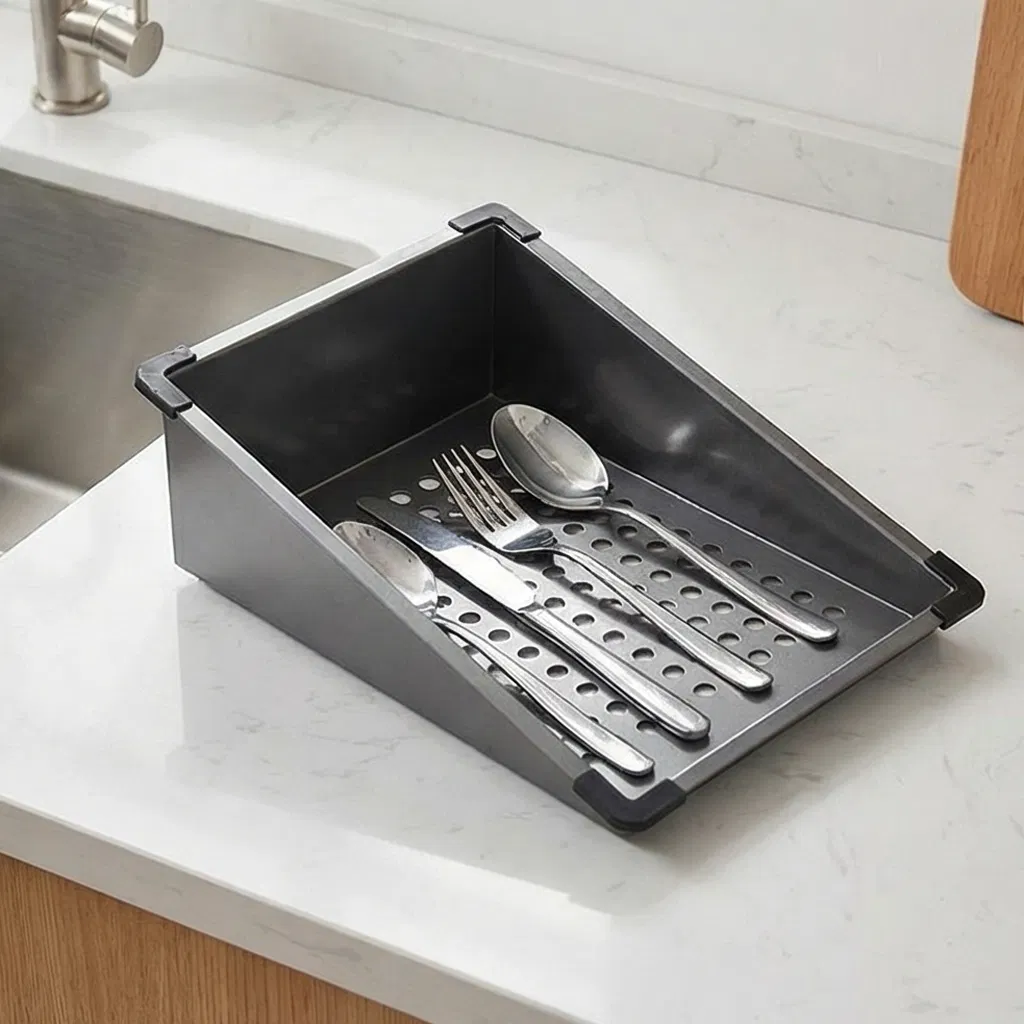 Stainless Steel Versatile Sink Colander and Washing Basin for Easy Food Prep