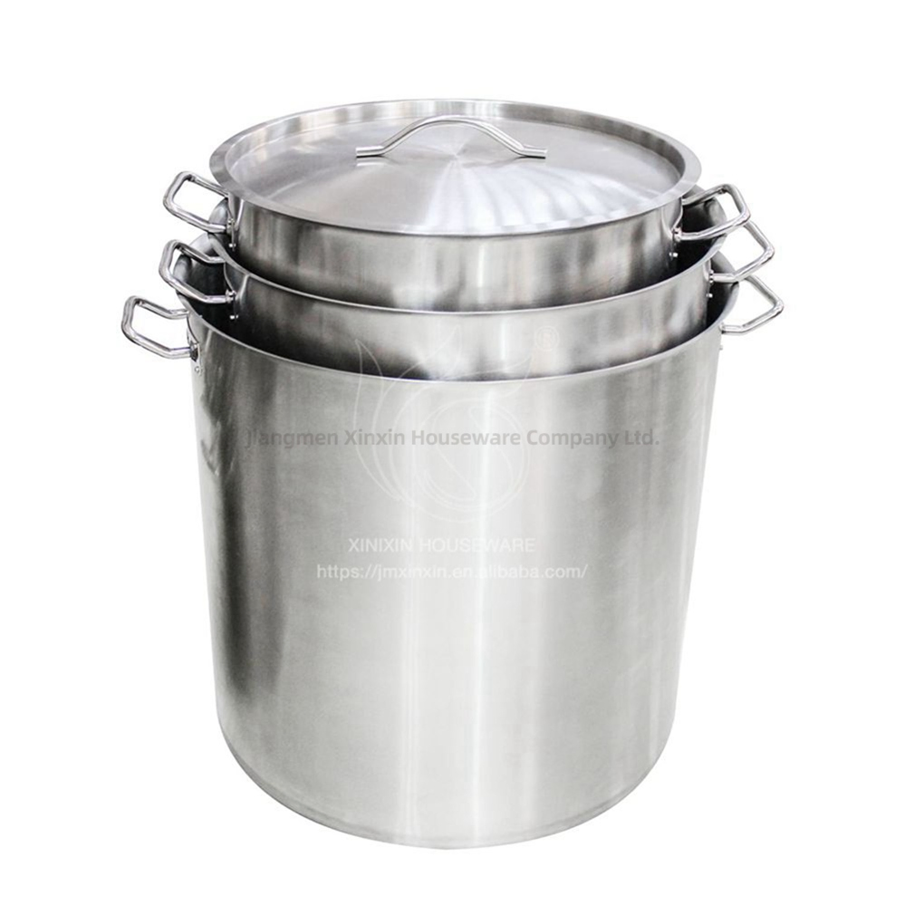 2-Piece Commercial Stainless Steel Stock Pot Combo for Small &amp; Medium Batches