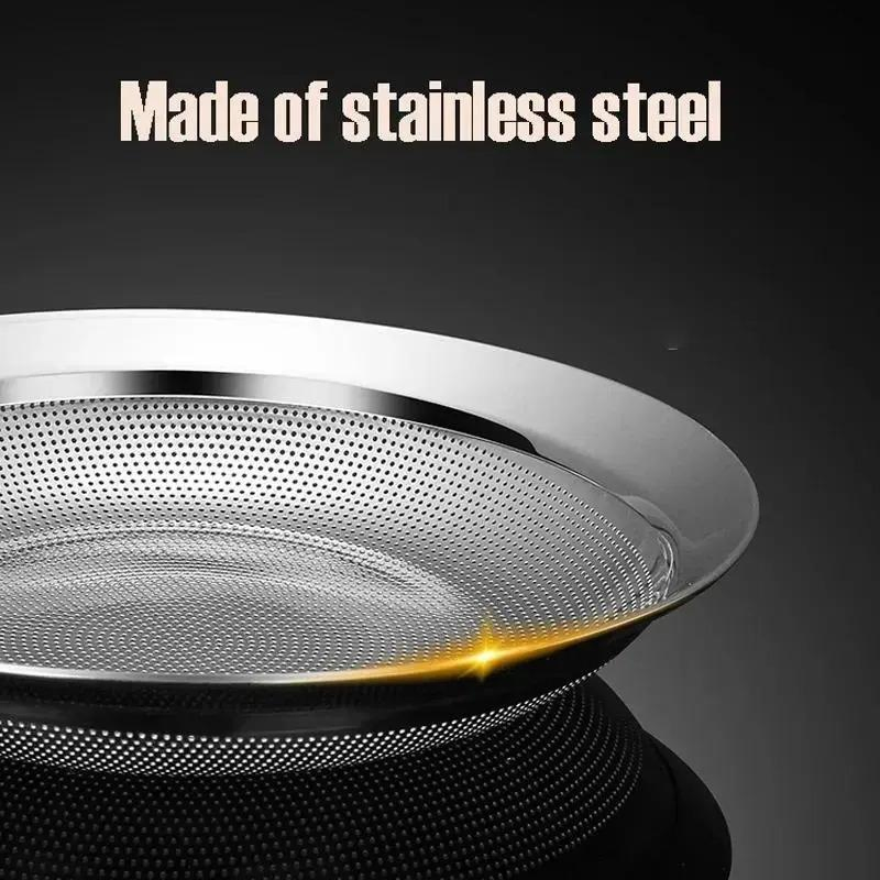 Stainless Steel Fat Skimmer Spoon Fine Mesh Long Handle Oil Colander