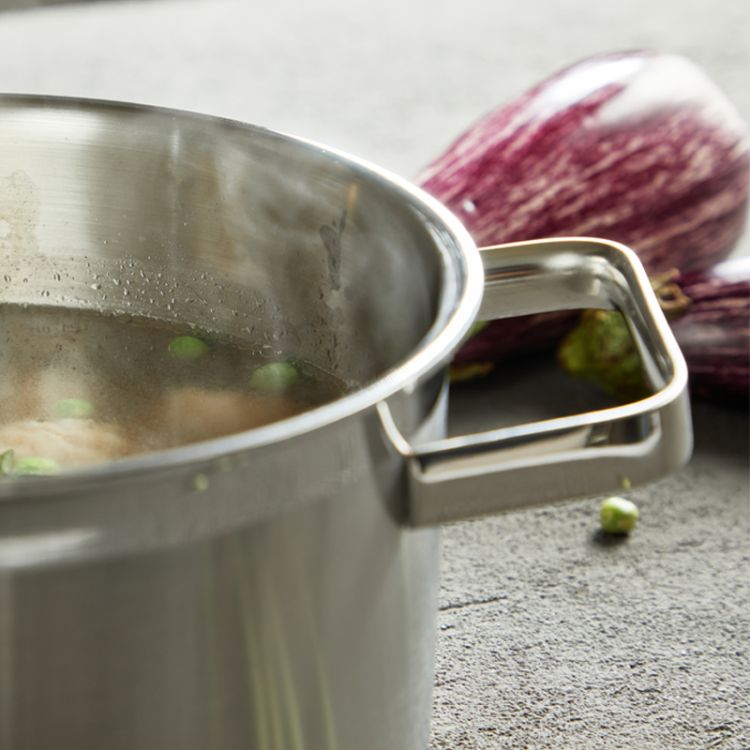 Commercial Variety Specification Brazier Stainless Steel Soup Stock Pots With Cover