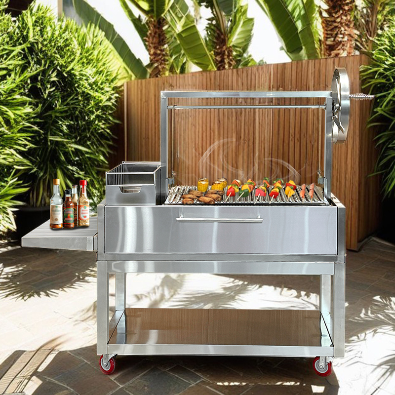 Adjustable Height Stainless Steel Argentine Santa Maria Grill