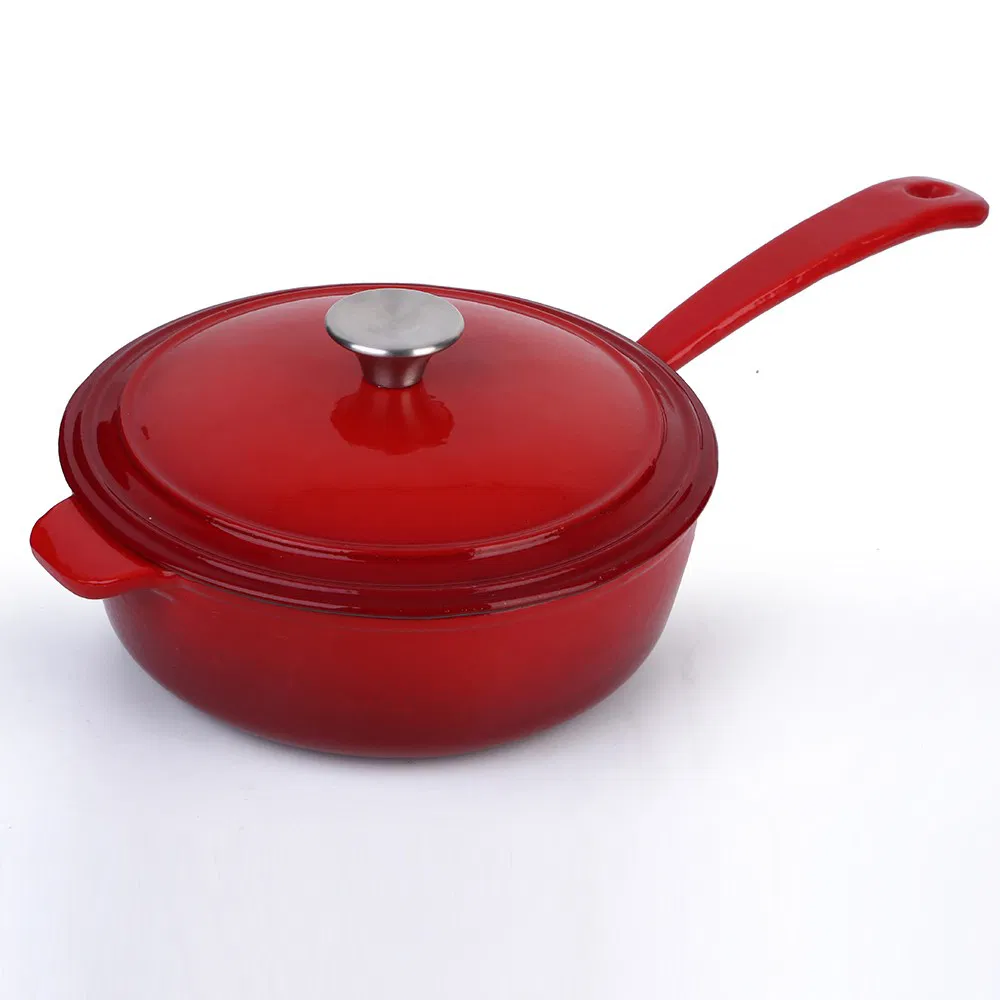 Premium Cast Iron Milk Pan with Stainless Steel Handle