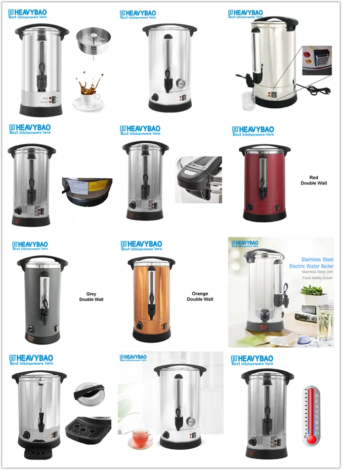Stainless Steel 6.8L Double Wall Electric Urn
