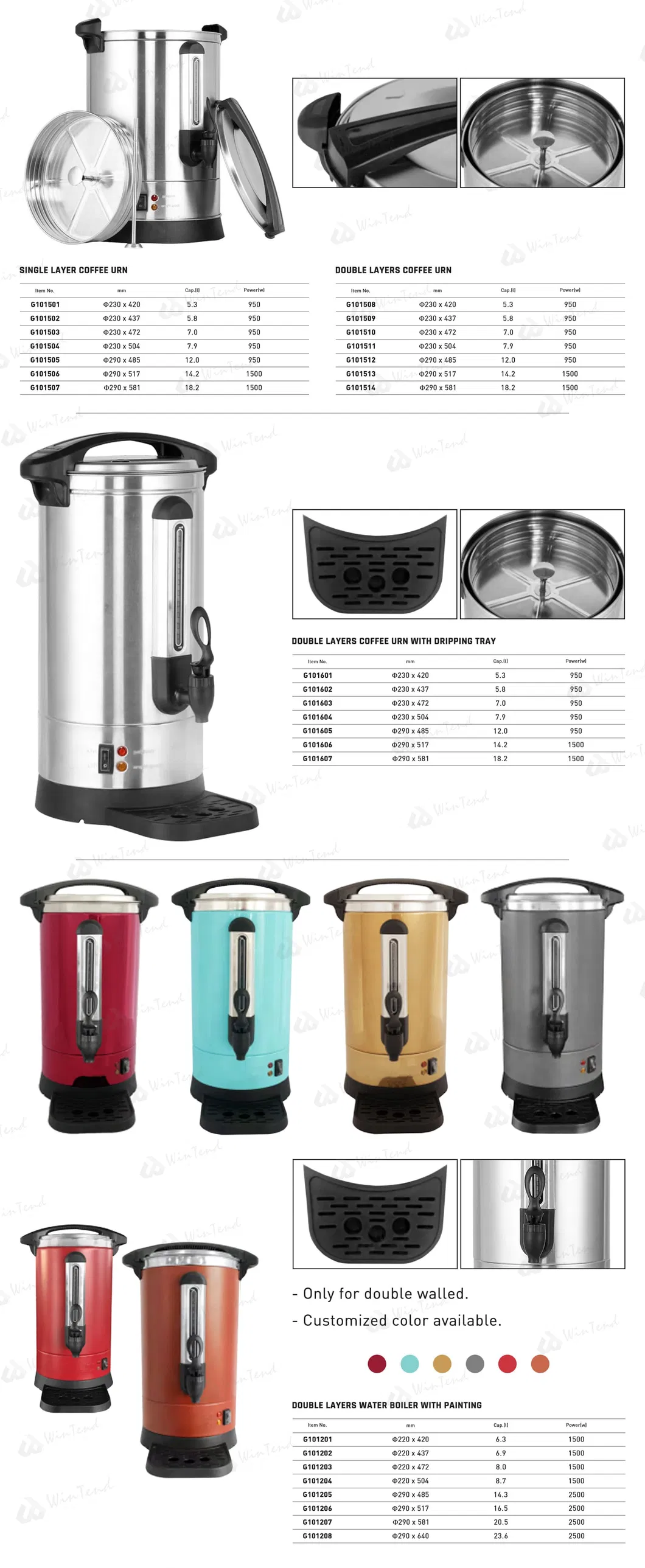 Double Layers Water Boiler Detail 4