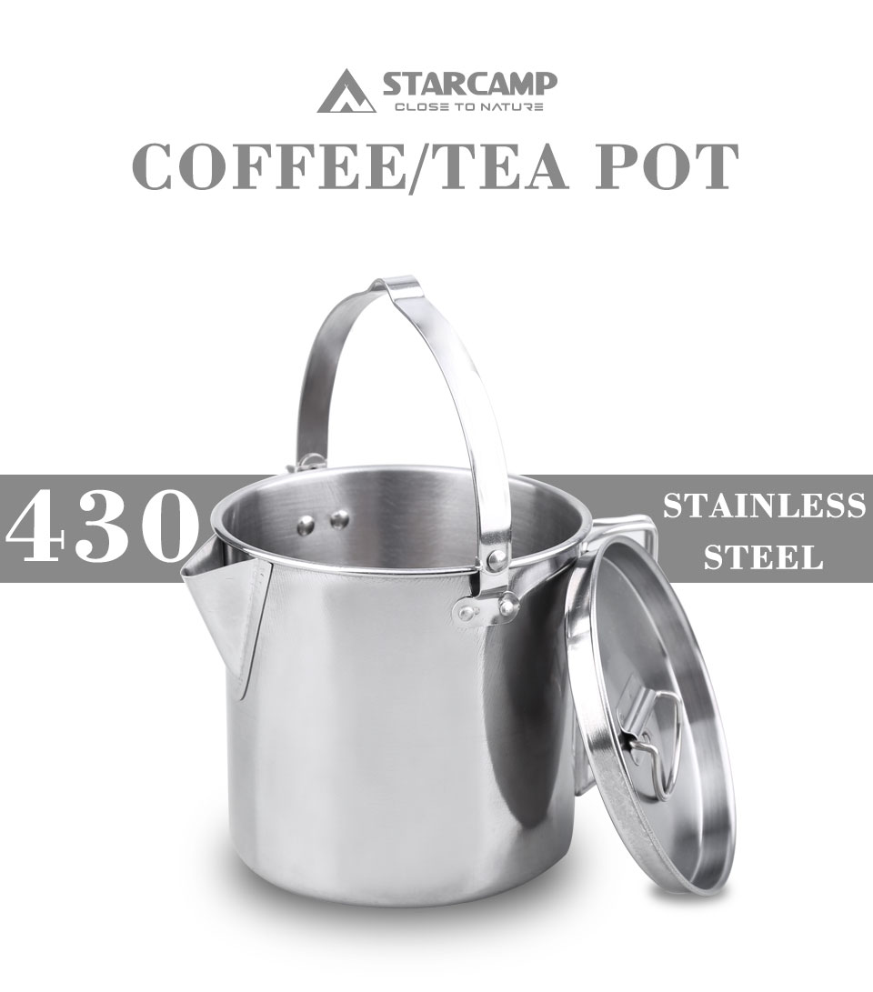 StarCamp 1.2L Stainless Steel Kettle