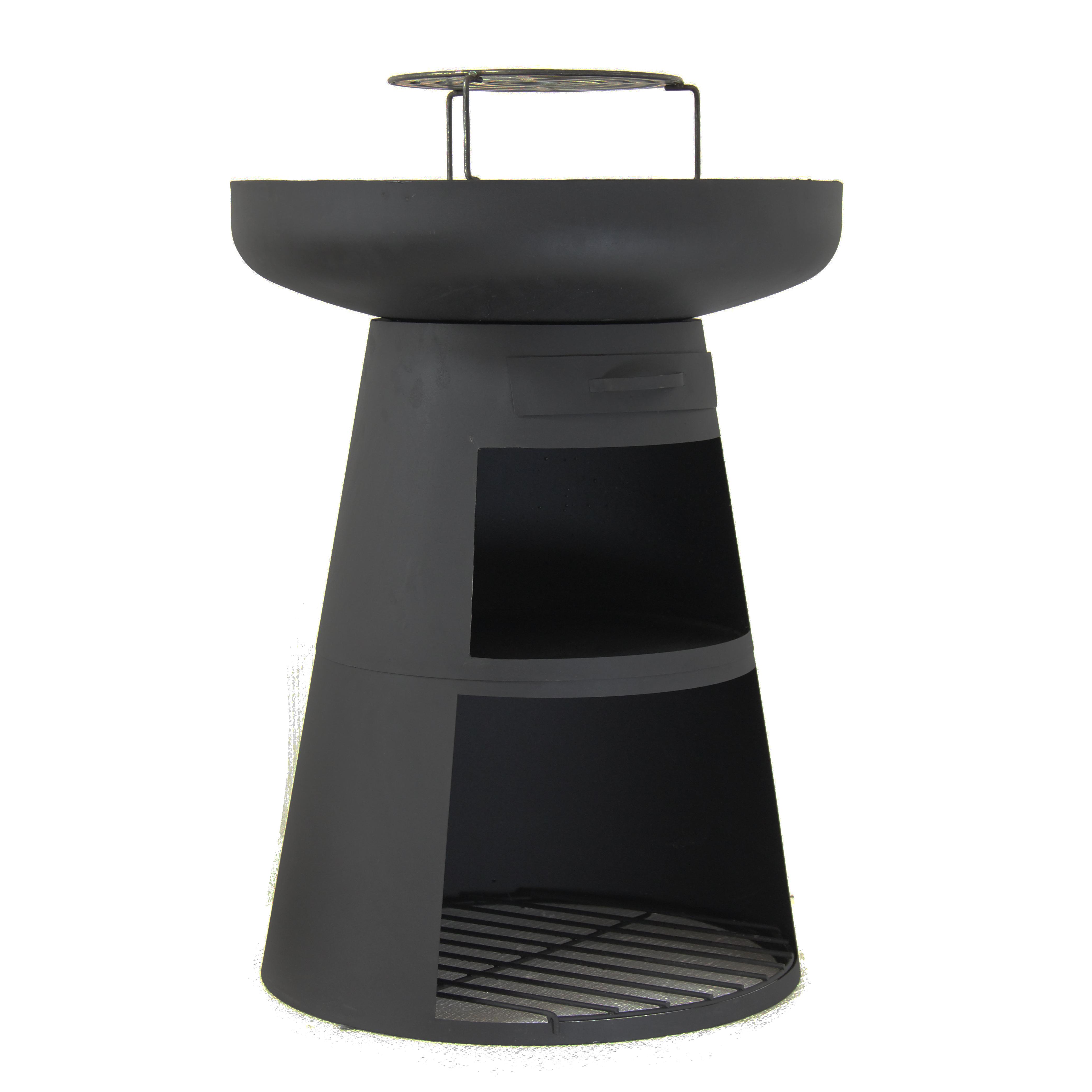 Brasero Charcoal Outdoor Stainless Steel Bbq Grill Barbecue With Stove Shelf