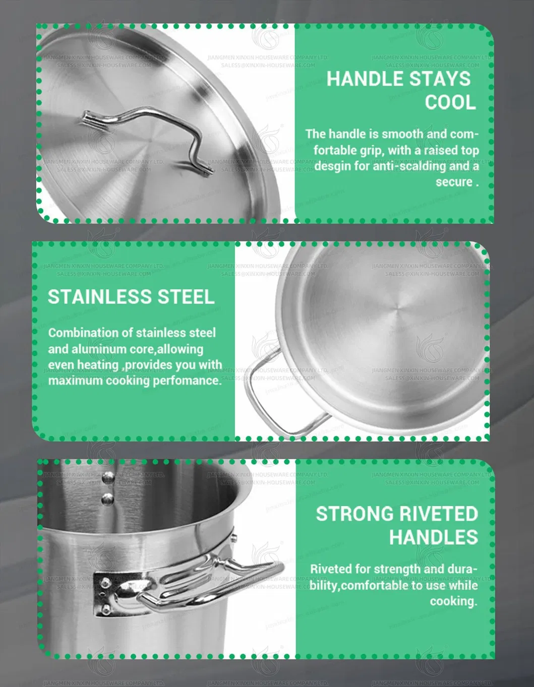 Commercial Stainless Steel Stock Pot Detail 6
