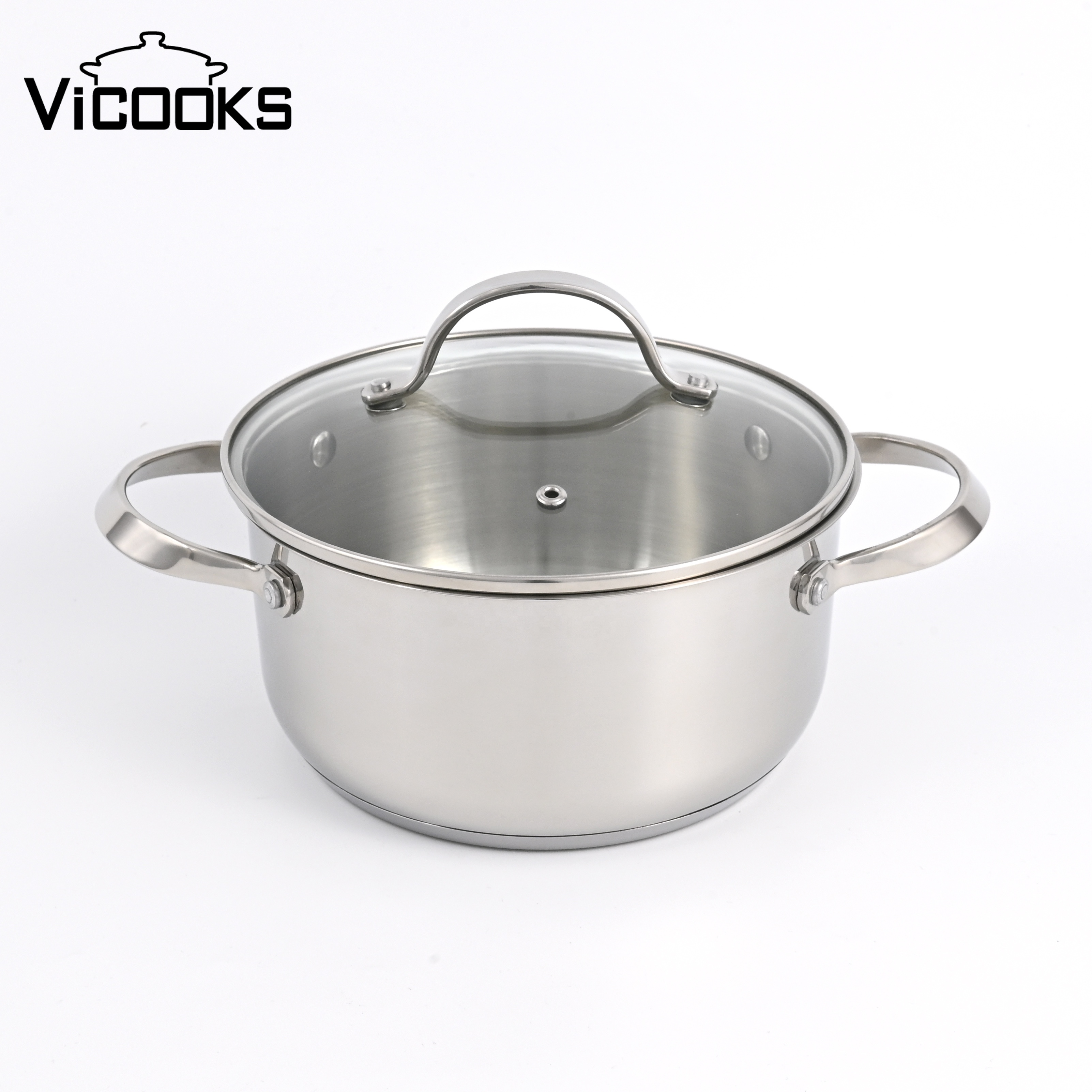 Professional 18/8 Stainless Steel Dutch Oven 5QT - Induction Safe, PFOA-Free, Restaurant Grade Cookware for Stovetop &amp; Oven Use