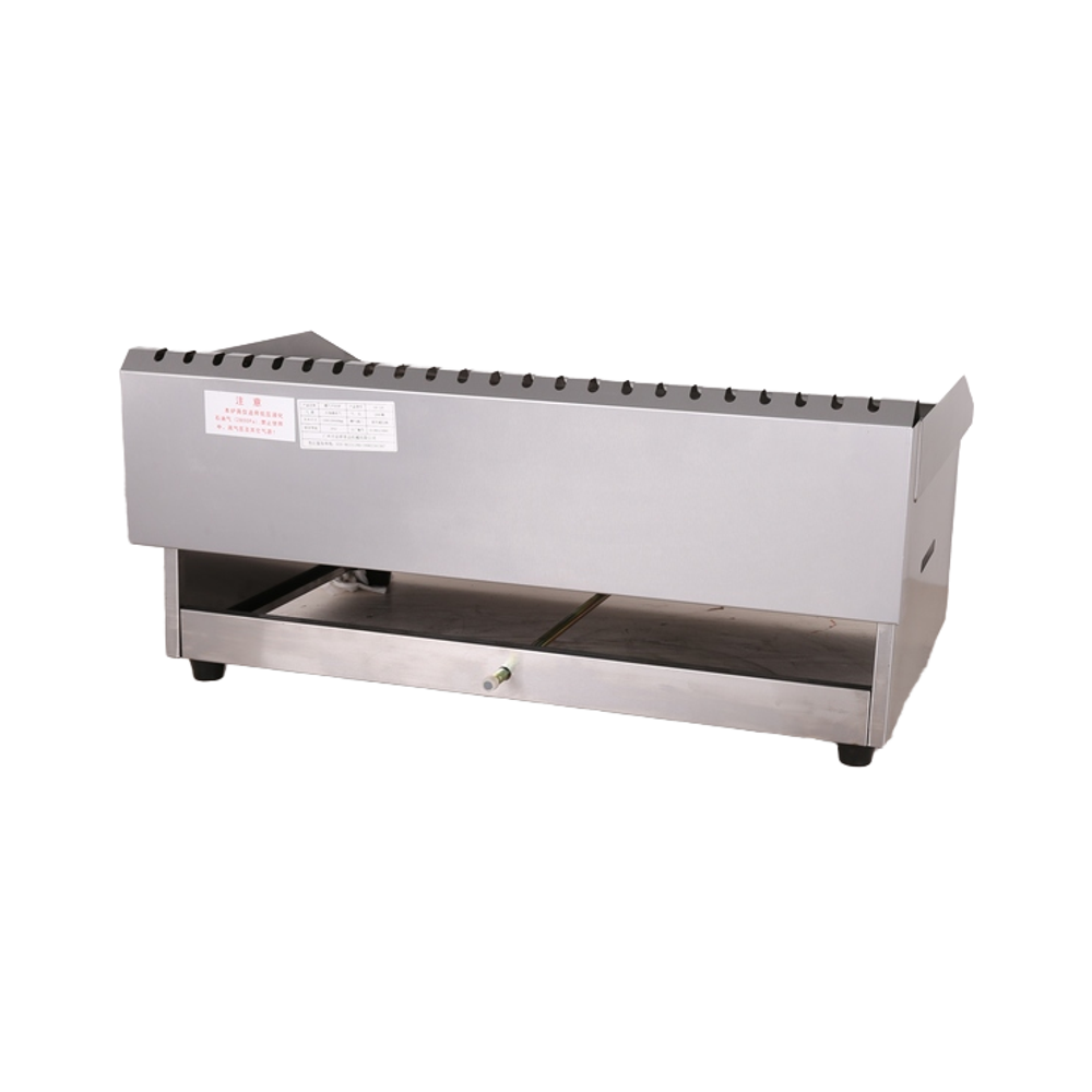 Best Selling Stainless Steel Flat Top LPG Gas Beef Griddle Machine Non-Stick Hamburger Griddle for Restaurant and Hotel Use