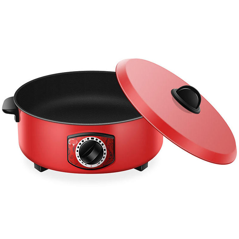 Factory Wholesale OEM/ODM Stainless Steel Non-Stick Coating Electric Skillet Auto-Thermostat Control for Household Hotel Use