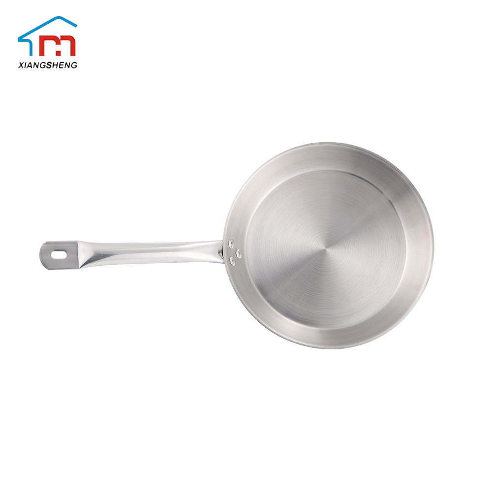 Restaurant Stainless Steel Wok Pan Non-Stick Frying Pan &amp; Skillet With SS Handle Cooking Pot