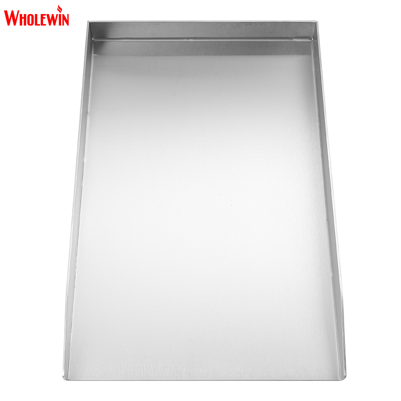 Heavy Duty Stainless Steel BBQ Griddle Plate Teppanyaki Grill Pan for Outdoor Barbecue Cooking and Camping
