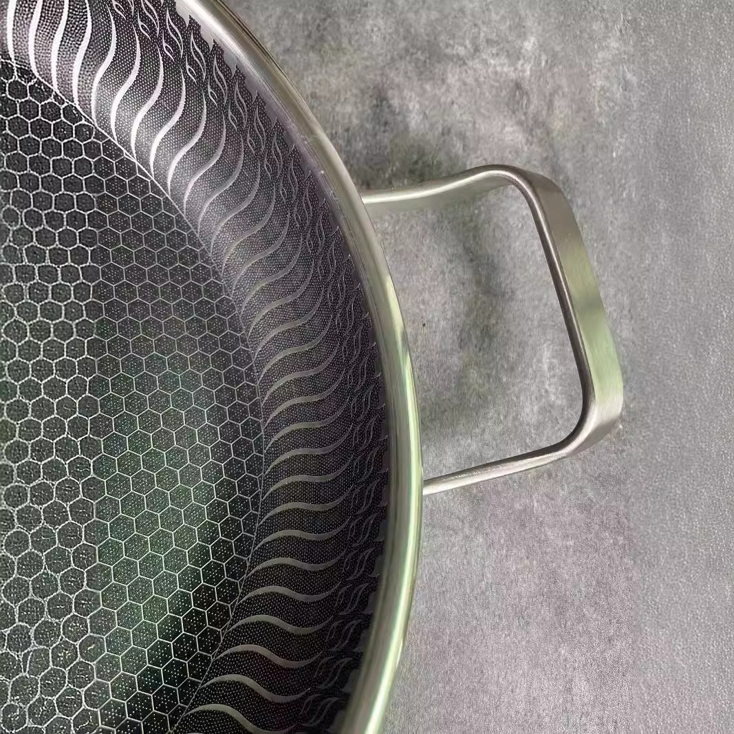 Modern Sustainable 316 Stainless Steel 2-3L Flat Bottom Frying Pan Household Use Induction Cooker Gas Compatible Braised Pot