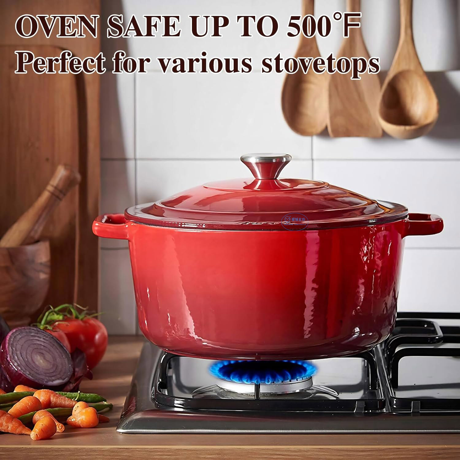Bread Baking Braising Marinating Slow Cooking Iron Dutch Oven Pan