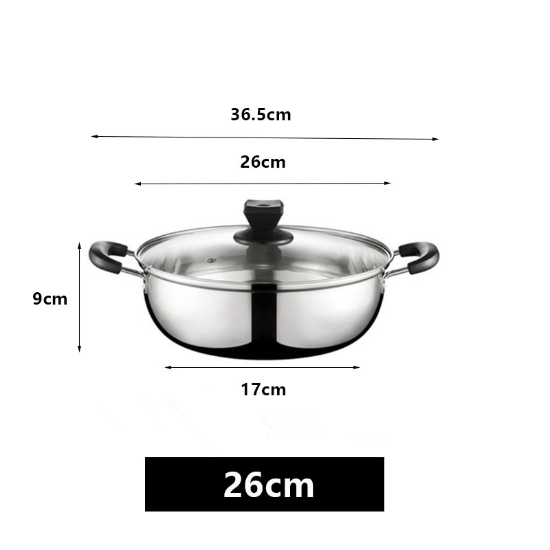 Cookware Kitchenware Houseware Product Versatile Stainless Steel Stock Pot with Lid for Everyday Meal Prep