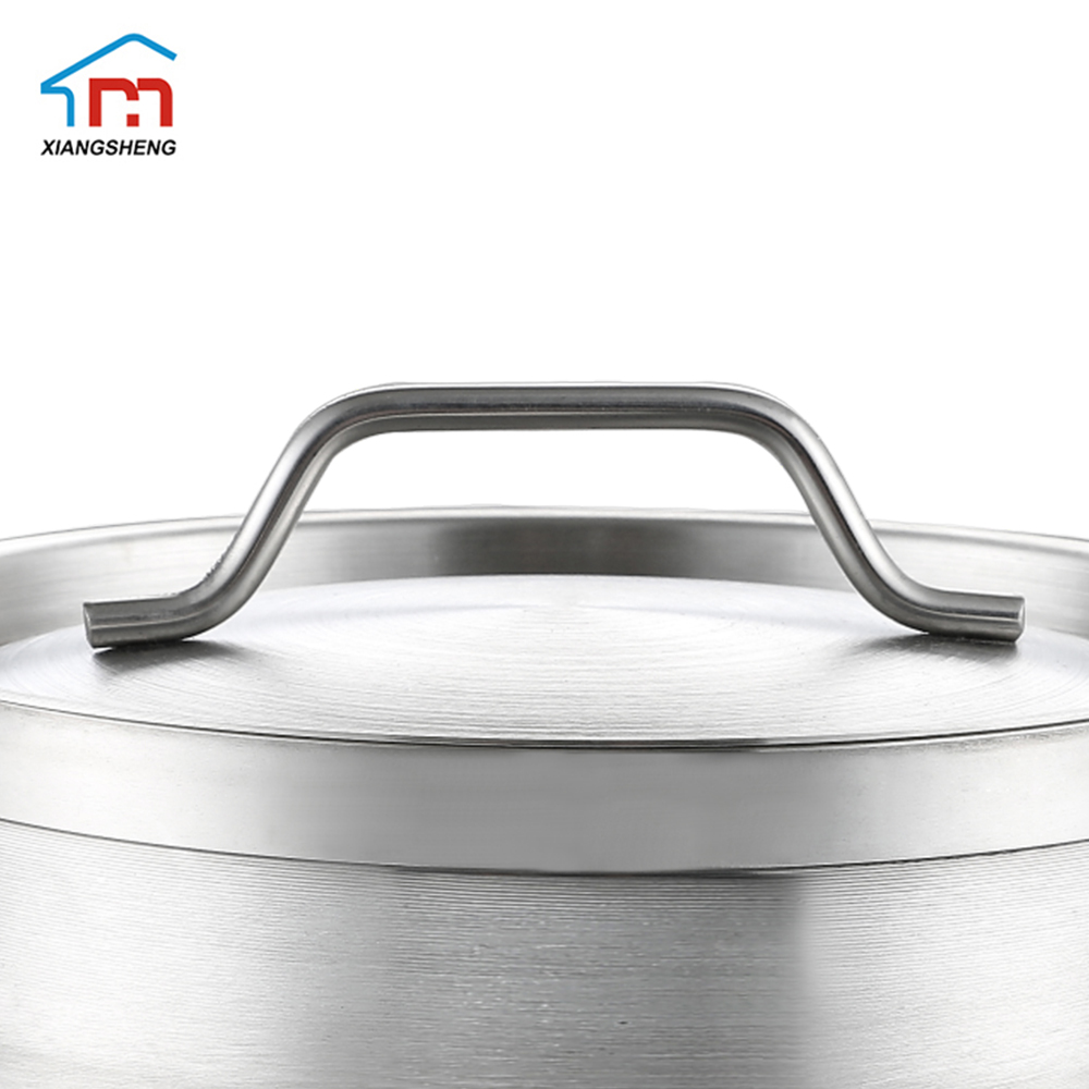 Xiangsheng Chinese Factory Supply 10L Stainless Steel Brazier/Braising Pot With 3 Layers Compound Bottom Stock Pot