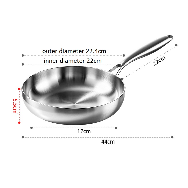 Tri-Ply Frying Pan Main View