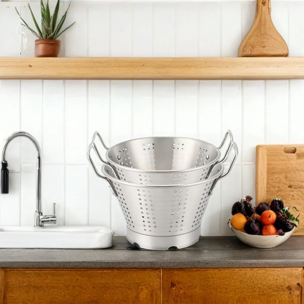Stainless Steel Round Basket Colander
