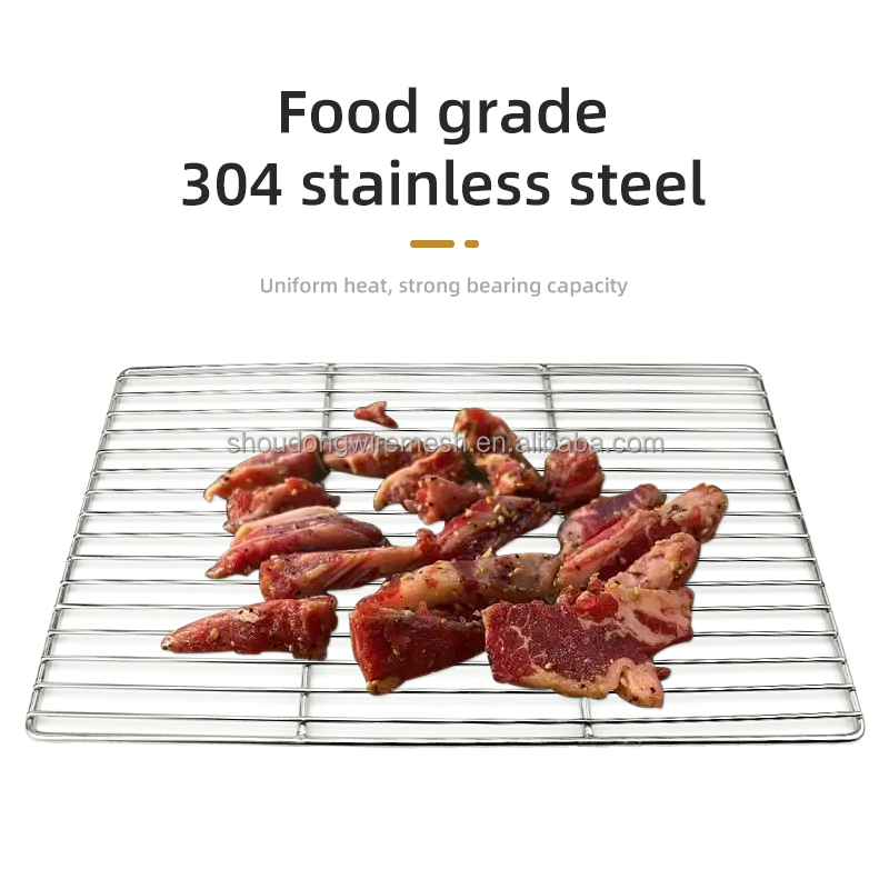 Wholesale Customize Food Grade 304 Stainless Steel Barbecue Mesh Barbecue Grates BBQ Grille