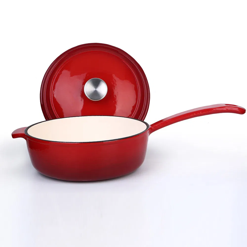 Premium Cast Iron Milk Pan with Stainless Steel Handle