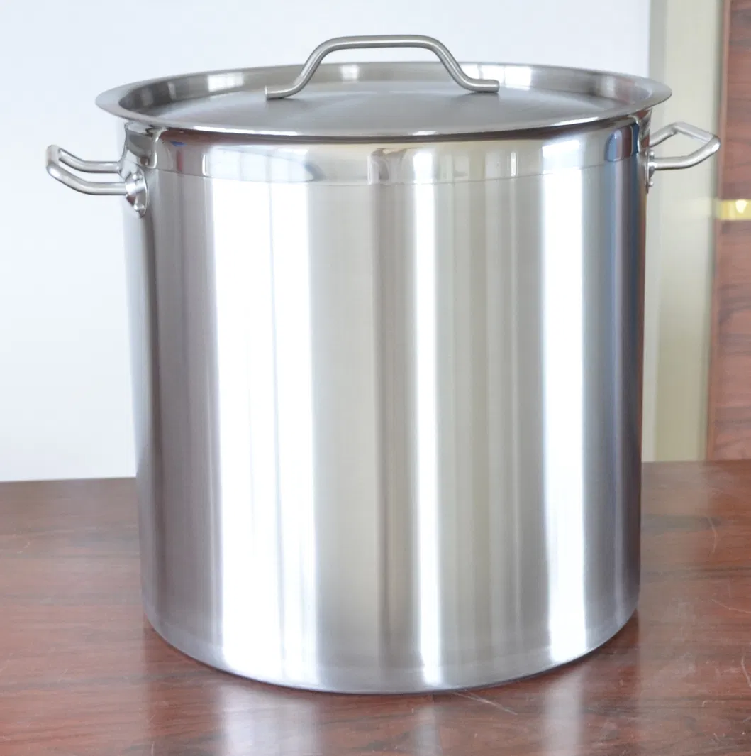 21L Professional Grade Stainless Steel Stock Pot for Chefs