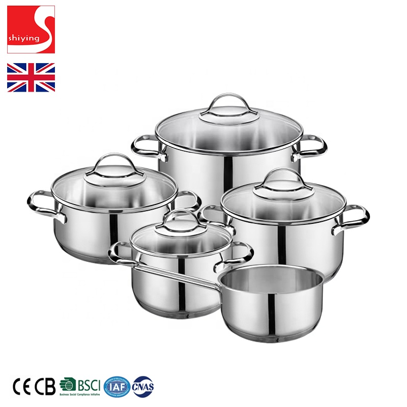 Multifunction Stainless Steel Cookware Soup Pot Casserole Skillet Kitchen Cooking Pot Set