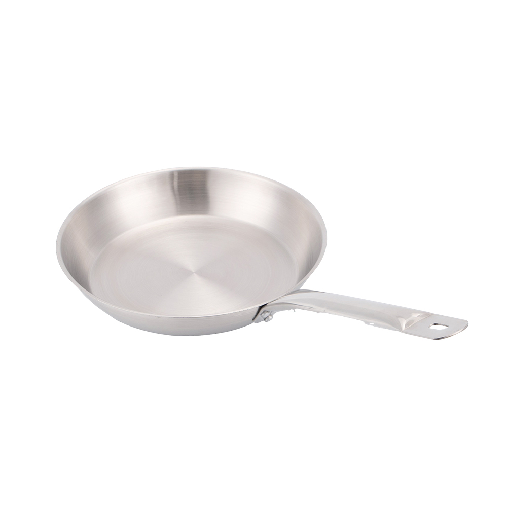 Restaurant Stainless Steel Wok Pan Non-Stick Frying Pan &amp; Skillet With SS Handle Cooking Pot