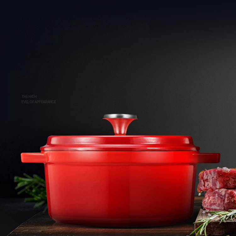 Dutch Oven Cookbook for Cookware Indoor Outdoor Stovetop Induction Safe Enamel Pot With Lid Small Cast Iron
