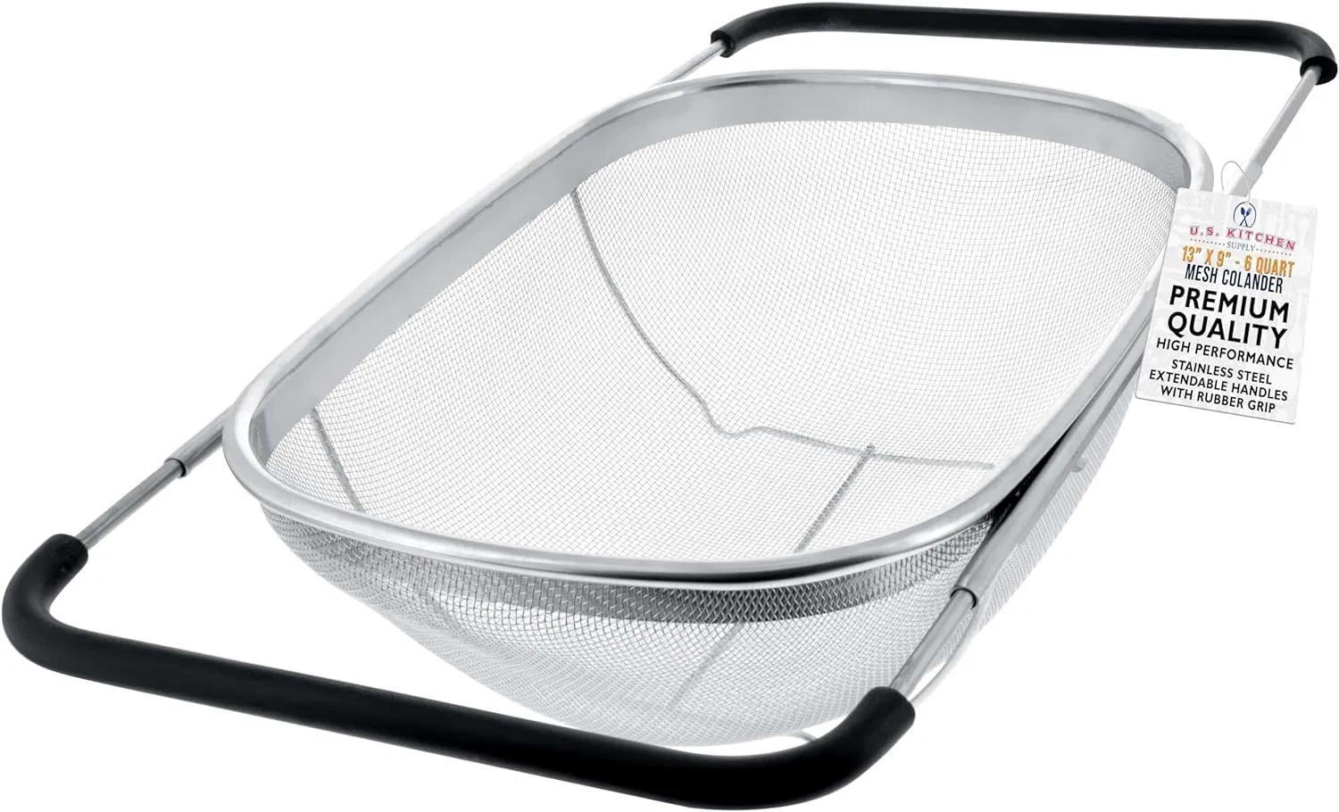 Premium Quality Over The Sink Stainless Steel Oval Colander