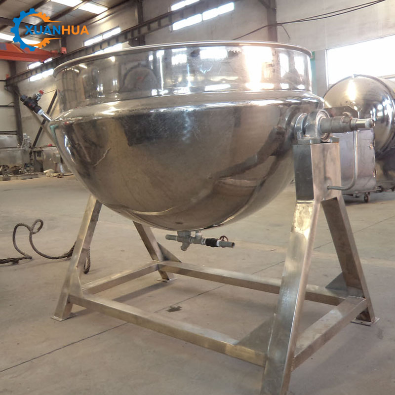 Electric Double Bottom Stainless Pan Insulation Jacket Boiler Steel Steam Jacketed Boiler