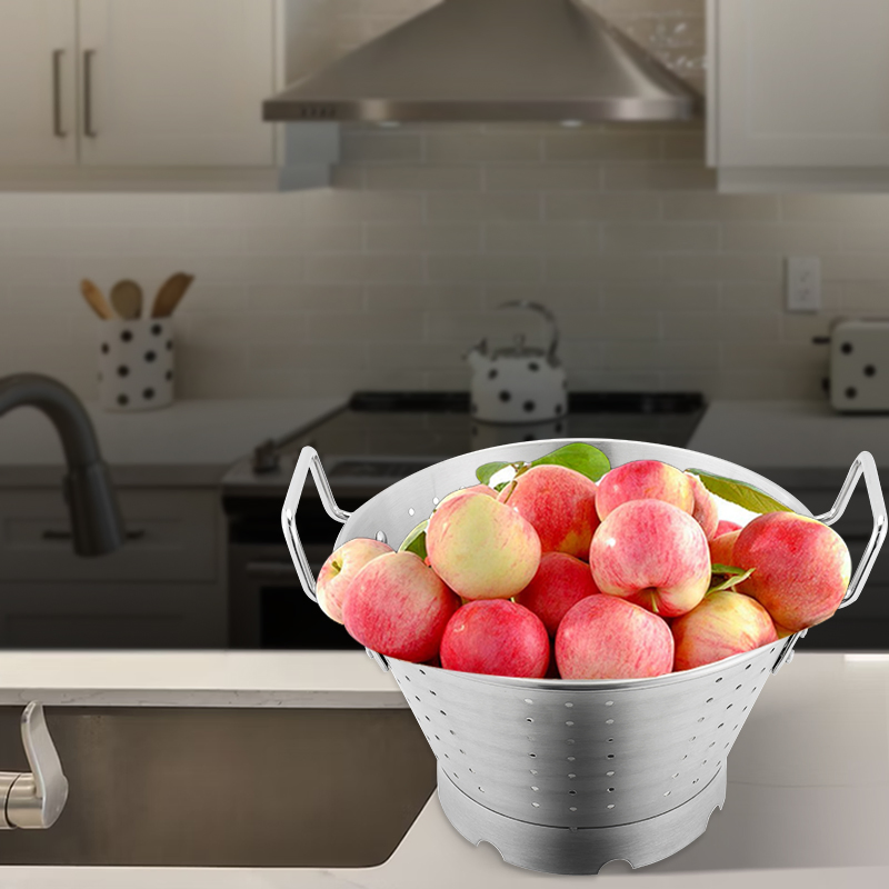 Wholesale Stainless Steel 201 Sieve, Strainers for Vegetables Draining, Kitchen Gadget Colander