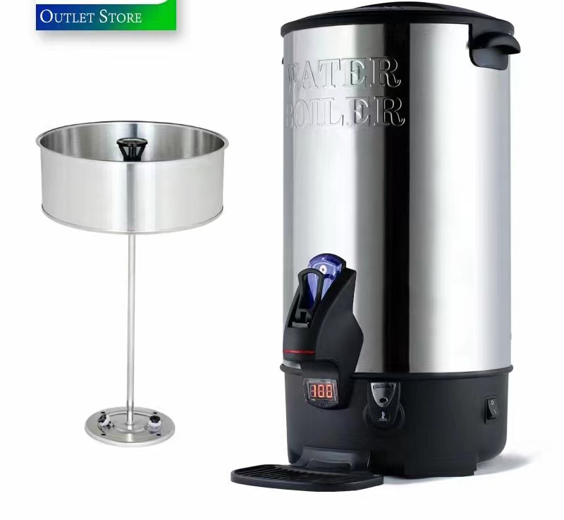 Hotel Stainless Steel Double Layer Electric Coffee Kettle Electrical Hot Water Boiler