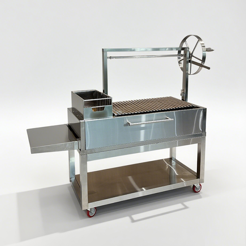 Stainless Steel Barbecue Commercial Kit Argentine Santa Maria Charcoal Grill For Restaurants