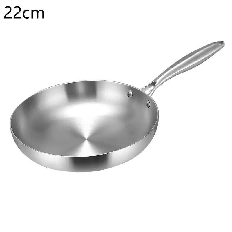 5-ply Stainless Steel 304 Pot Set Soup &amp; Stock Pots On-Flaring Bottom Gas &amp; Induction Ready Sustainable Frying Pan