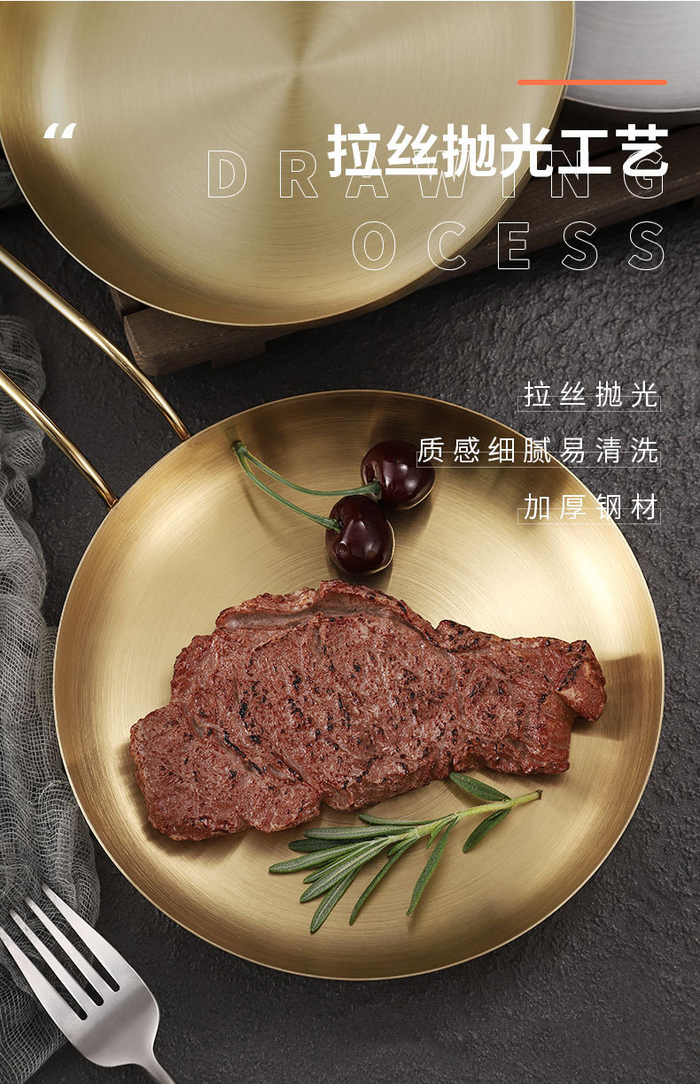 Stainless steel snack plates