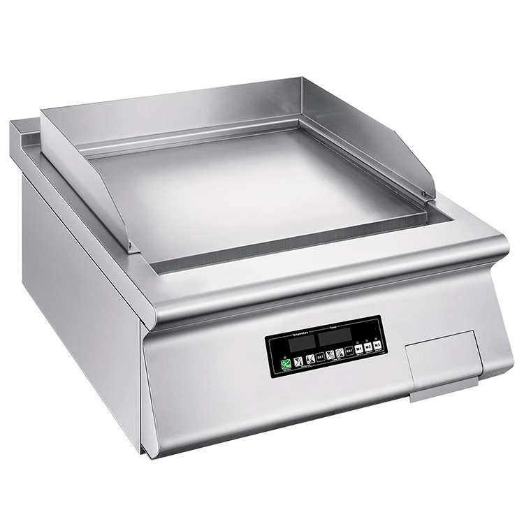 Commercial Countertop Induction Griddle Heavy Duty Flat Top Electric Grill with Temperature Control for Foodservice Kitchens