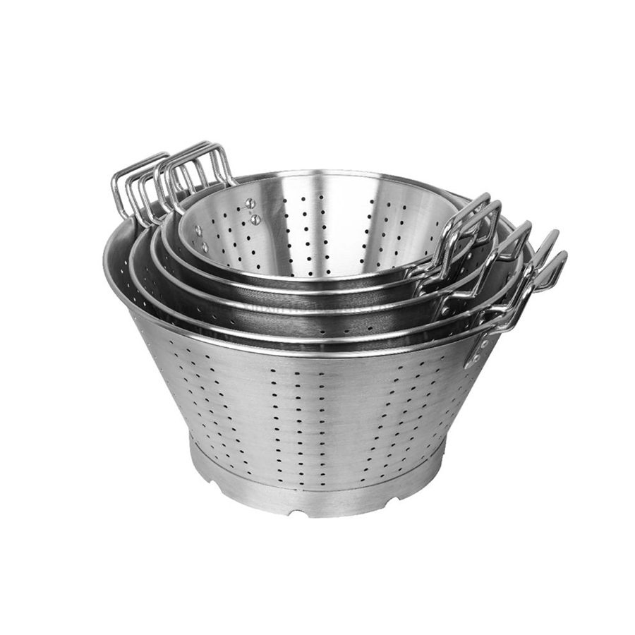 Multi-Purpose Stainless Steel Colander Vegetable Strainer, Fruit Washer Rinse Basket for Home Kitchen Commercial Use