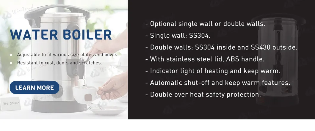 Stainless Steel 304 Double Layers Water Boiler with Painting