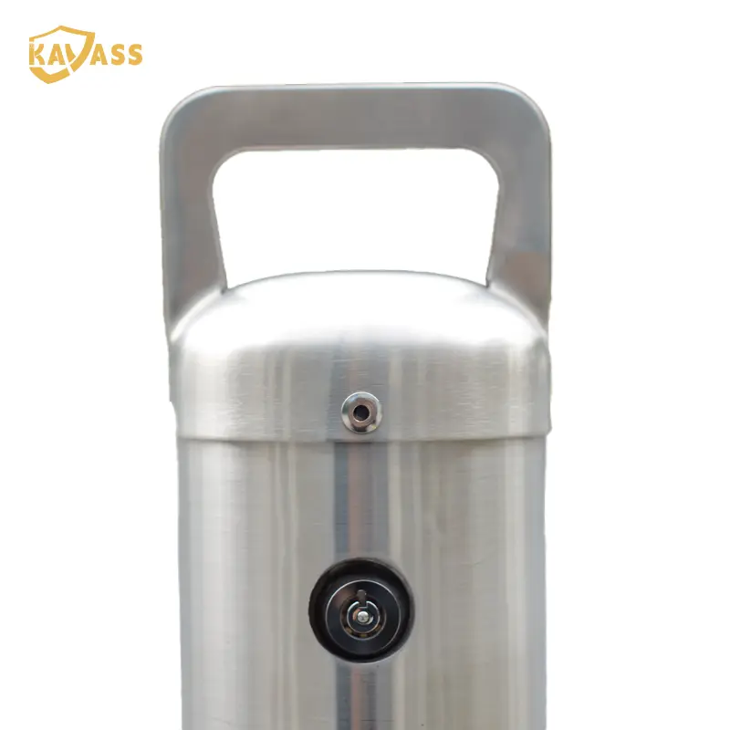 Custom KAVASS Stainless Steel Removable Bollard - Flat Top with Handle | China Suppliers & Factory | Surface Mounted, Premium Finish Manufacturers, Products