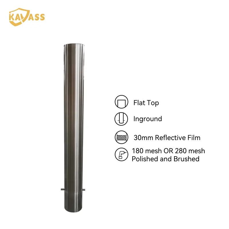 Custom KAVASS China Factory Fixed Bollard – In-Ground Stainless Steel, 304/316 SS, Durable Design from Reliable Suppliers Products, Factories