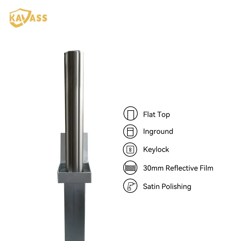 China KAVASS Stainless Steel In-Ground Telescopic Bollard – Hidden Installation | Height Adjustable | Premium Security Products, Factories