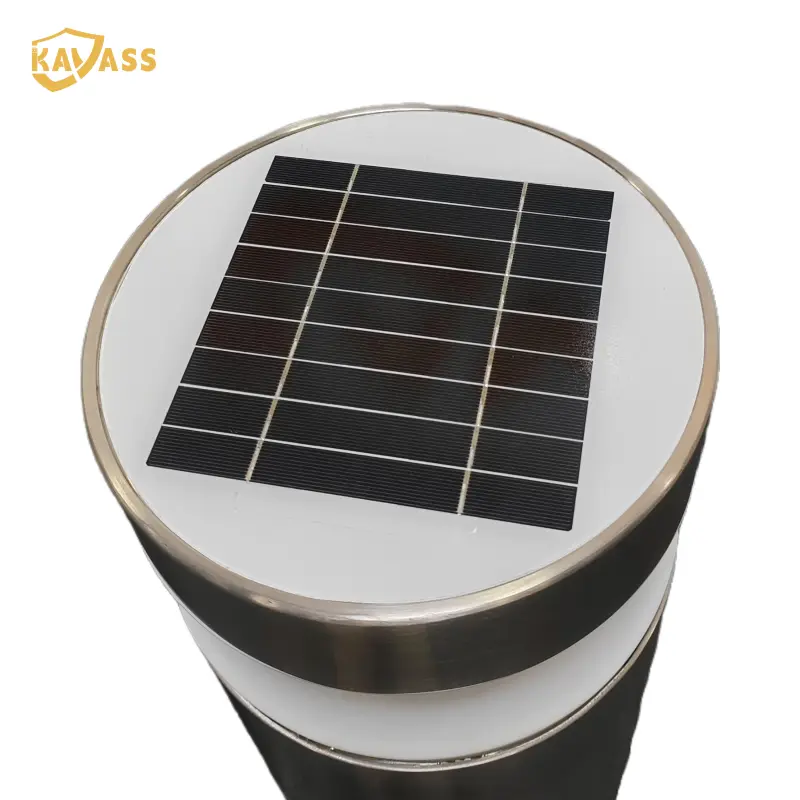 Custom KAVASS Stainless Steel Solar Lighting Bollard – 3 Light Styles | Custom Diameter Products, Factories